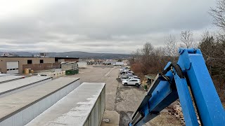 Boom Lift Operation On A Cold Jobsite [upl. by Nojram]