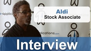 Aldi Interview  Stock Associate [upl. by Fairman]