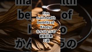 Five main health benefits of Kanpyo かんぴょうの健康効果５選 constipationrelief guthealth 便秘解消 腸活 [upl. by Wyler]