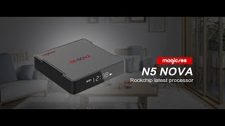 Magicsee N5 NOVA RK3318 android 90 tv box [upl. by Evin481]