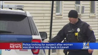 Lowell Police Search For Gunman After Woman Is Shot In The Back [upl. by Reitman513]