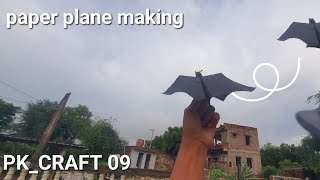 how to make bard paper plane making in 100walking [upl. by Attenev]