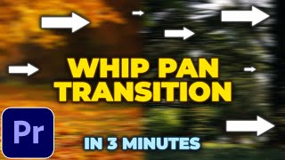 Seamless Whip Pan Transition Tutorial in Premiere Pro [upl. by Eldrida]