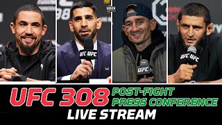 UFC 308 Topuria vs Holloway PostFight Press Conference Live Stream  MMA Fighting [upl. by Naujek738]