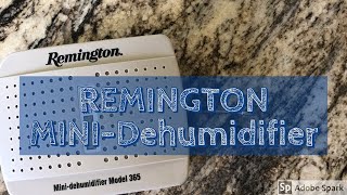 REVIEW REMINGTON MINIDEHUMIDIFER MODEL 365 [upl. by Wollis]