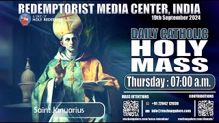 Catholic Holy Mass  StJanuarius 19th September 2024  Thursday [upl. by Sacken]