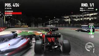 F1 2010  Gameplay  1080p  Max Settings  Marina Bay  Race [upl. by Rraval453]