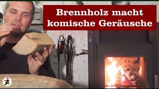 Brennholz macht komische Geräusche [upl. by Aisyram]