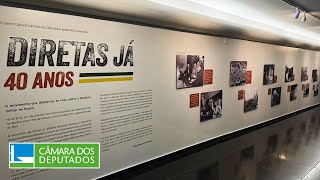 Exposição quotDiretas Já 40 anosquot CulturaNaCâmara [upl. by Eniamahs]