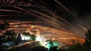 Easter Rockets on Chios island Greece [upl. by Yerocal113]