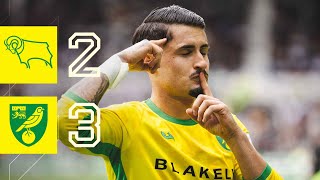 SENSATIONAL SAINZ  HIGHLIGHTS  Derby County 23 Norwich City [upl. by Zobe]