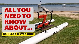 SCHILLER Water Bike Review Unboxing Assembly and Demo  Schiller S1C Pontoon Bike [upl. by Anaderol]