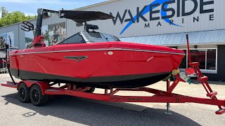 2023 nautiqueboats S23 victory red w jet black Stock 7221 walk through video [upl. by Aramas5]