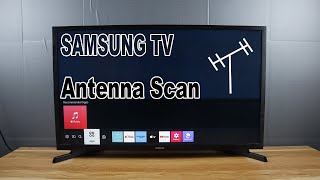 How to Auto Scan Antenna TV Channels on SAMSUNG Smart TV [upl. by Odnomra]