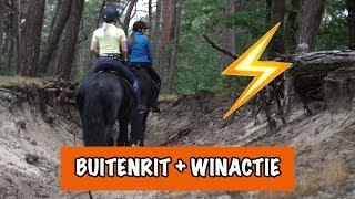 Buitenrit met bliksem en onweer ⚡️  PaardenpraatTV [upl. by Ximenez]