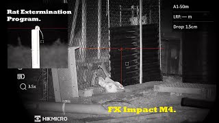 Rat extermination program  FX Impact  HikMicro Alpex 4K [upl. by Omrellug658]