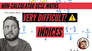 Very Difficult GCSE Maths Questions Indices NonCalc [upl. by Lida]