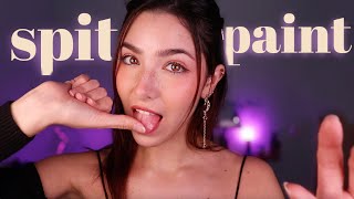 ASMR Spit Painting You Intense Mouth Sounds [upl. by Worl947]