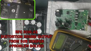 How to Repair RCF 8006AS High Power Active Sub Woofer for Distortion Sound Output [upl. by Ahsas]