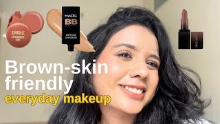 Minimal Everyday Makeup For Indian Skin Tone  Skin Prep  Office Collage Makeup  Affordable [upl. by Caraviello22]