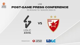 Press conference LDLC ASVEL vs Crvena Zvezda [upl. by Araf]