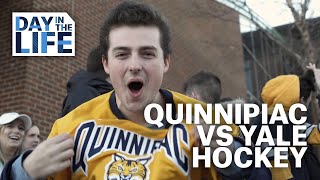 Day in the Life of The Quinnipiac vs Yale Mens Hockey Game [upl. by Now]