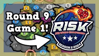 Round 9  Game 1 of the Risk World Championship S2 [upl. by Erek305]