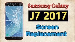 Samsung galaxy j7 2017 screen replacement  step by step HampF [upl. by Nosa]