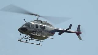 Bell 206 Helicopter over KHWY 91017 [upl. by Nesyaj862]