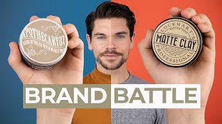 Apothecary 87 Clay Pomade vs Lockhart’s Matte Clay  Brand Battle [upl. by Aduhey]