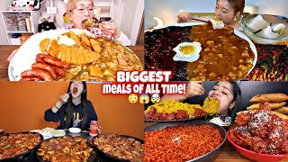 Mukbangers BIGGEST Meals Of All Time 🙀🥵😵 [upl. by Buehler]