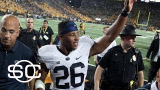 Saquon Barkley moves up on Mel Kipers NFL draft big board  SportsCenter  ESPN [upl. by Karilynn]