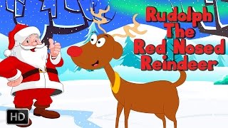 Rudolph The Red Nosed Reindeer Christmas Carols With Lyrics [upl. by Ellehcit964]