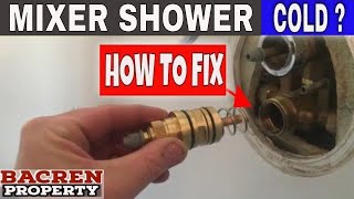 HOW TO Replace a Bristan Shower Cartridge  Fix a COLD Mixer shower in minutes [upl. by Chaffin]