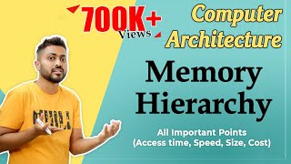 L31 Memory Hierarchy in Computer Architecture  Access time Speed Size Cost  All Imp Points [upl. by Silecara]