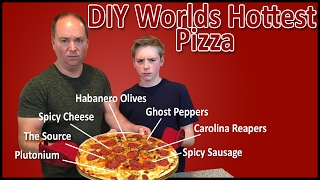 DIY Worlds Hottest Pizza Plutonium Carolina Reaper The Source Ghost Pepper  Crude Brothers [upl. by Kriste]