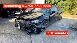 Rebuilding a Wrecked BRZFRSGT86 in 10 minutes How much did it cost [upl. by Haeckel319]