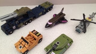 TRANSFORMERS G1 COMBATICONS AND BRUTICUS VIDEO TOY REVIEW [upl. by Enaud]