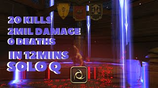 20kills  2mil dps in 12min FFXIV PVP SOLO Ninja Frontlines VOD 651 [upl. by Mathia]