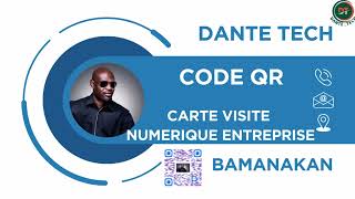 CODE QR CREER UNE CARTE VISITE NUMERIQUE ENTREPRISE BAMANAKAN DIOULA MALINKE [upl. by Hako]