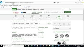 COMO DESCARGAR RFC SAT 2019 O CONSTANCIA DE SITUACIÓN FISCAL [upl. by Eiznikam]