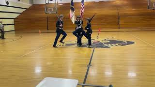 MCHS JROTC CMS Drill Meet  Color Guard [upl. by Ahsinauq]