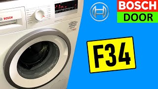 Bosch Washing Machine F34 Error  Bosch Washing Machine Door wont open and How to Open it [upl. by Gillette]