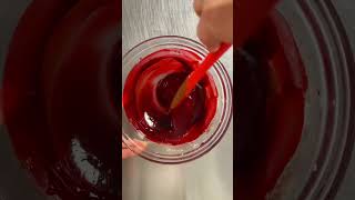 🩸Edible blood tutorial 🎃Quick and spooky addition to your Halloween treats halloween2022 [upl. by Ecnerret112]