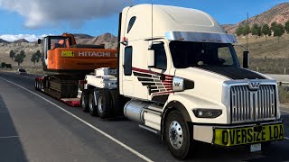 American Truck Simulator Deloupe Lowboy 49x beta 140 [upl. by Harlin732]