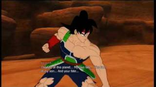 Dragonball Raging Blast Bardock vs Frieza Storymode Fight [upl. by Jerrie]