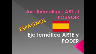 ESPAGNOL Axe thématique ART et POUVOIR [upl. by Kistner48]