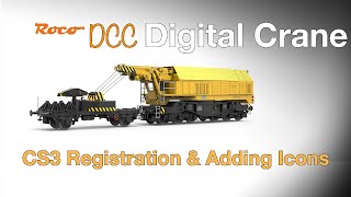 Roco Crane EDK 750 with Marklin CS3 How to register [upl. by Eirac]