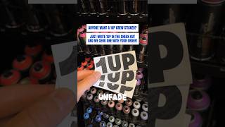 💥 Anyone want a 1UP Crew sticker  UNFADECOM graffiti [upl. by Airlia620]