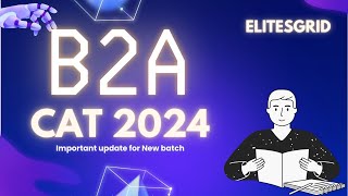 New batch for CAT 2024  Important update for all CAT Aspirants [upl. by Hawger344]